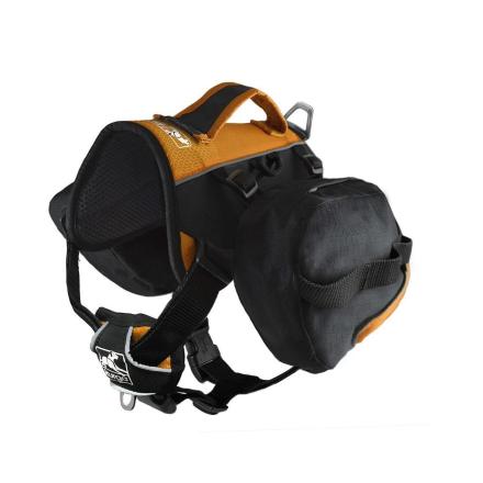 Kurgo Baxter Dog Backpack - Svart/Orange
