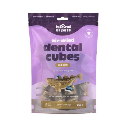 Island of Pets Hundgodis Dental Cubes Torskskinn