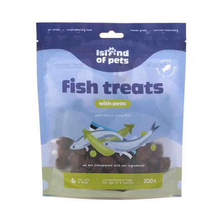 Island of Pets Fish Treats med Ärtor