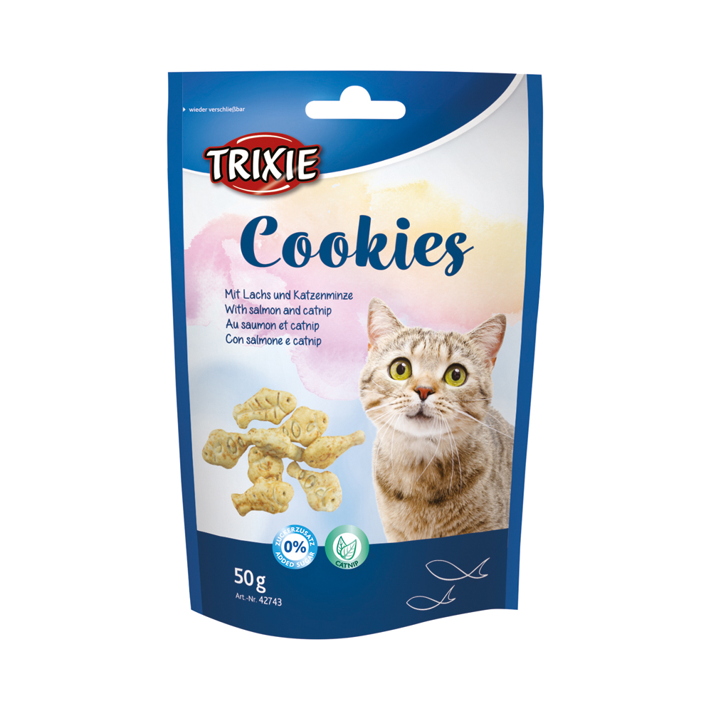Cookies med Lax och Catnip - 50 g