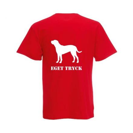 T-Shirt Herr - Röd