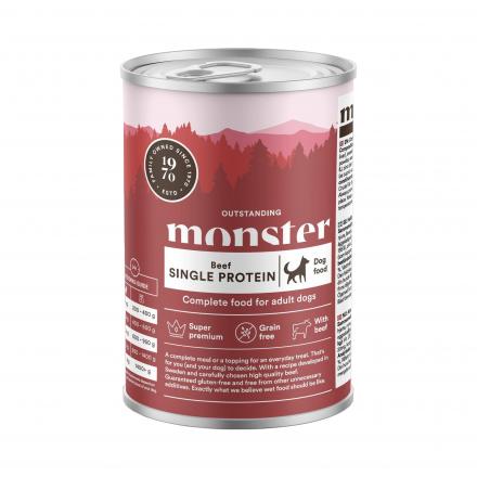 Monster Dog Adult Single Protein Beef