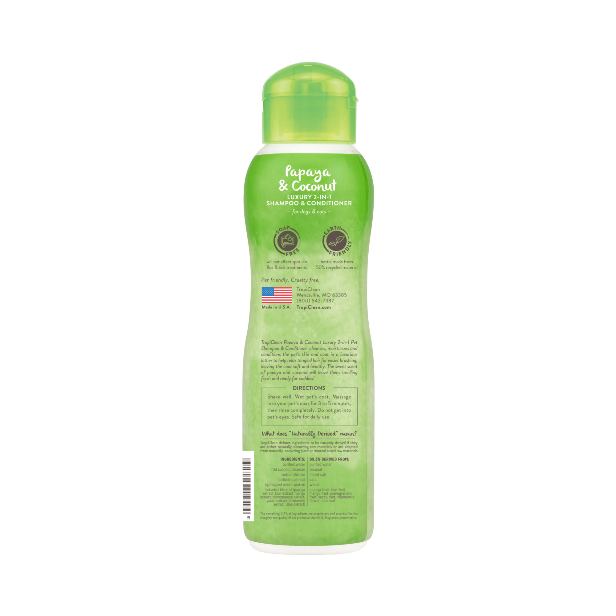 TropiClean 2-in-1 Luxury Shampoo & Conditioner - 355 ml - Bild 2