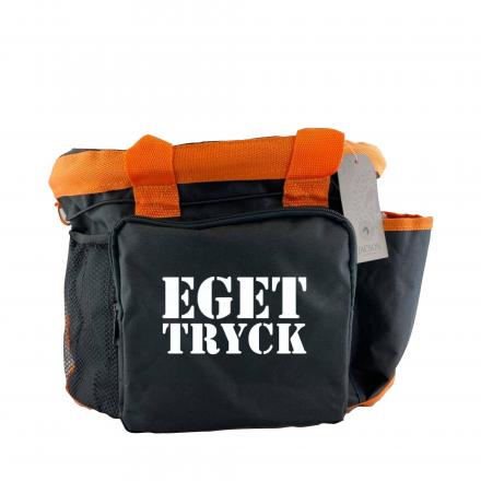 Väska med Tryck - Svart/Orange